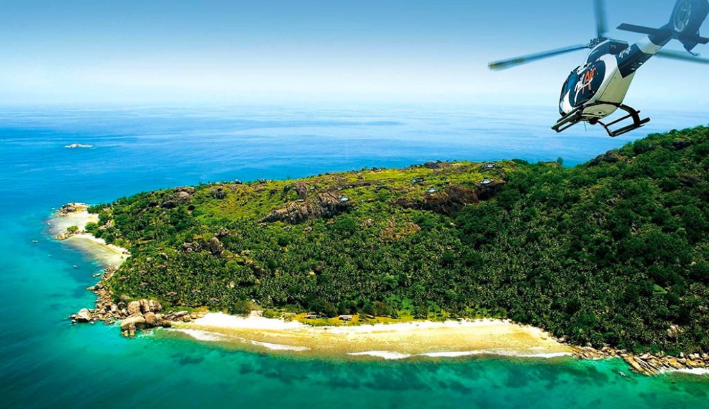 Holiday Guide Magazine Seychelles Helicopter