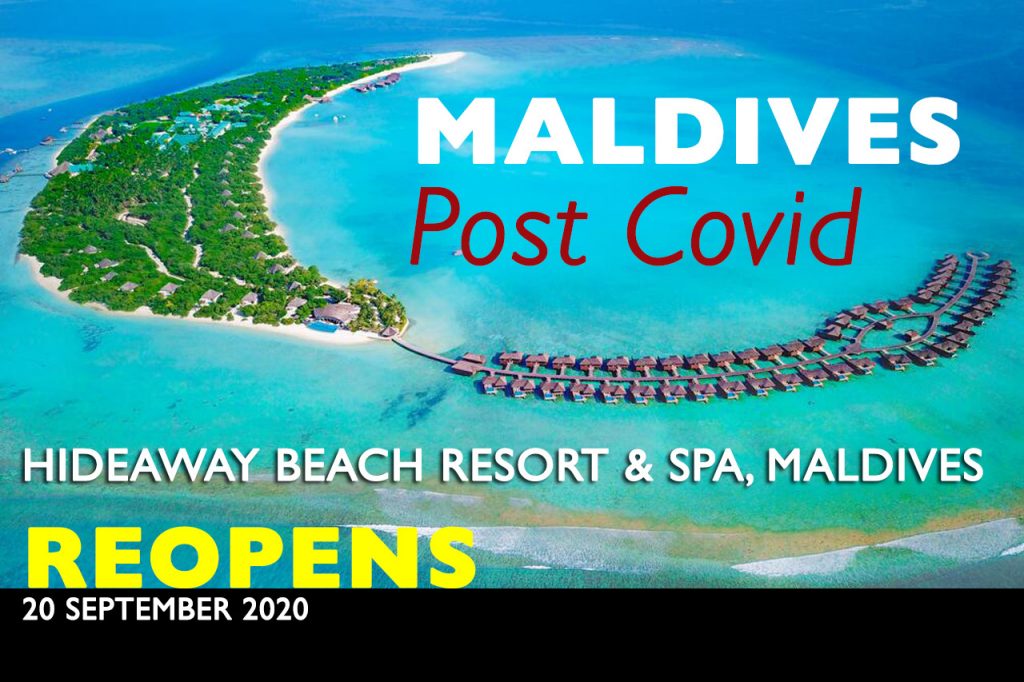 Hideaway Beach Resort & Spa, Maldives Reopens from 1st September 2020